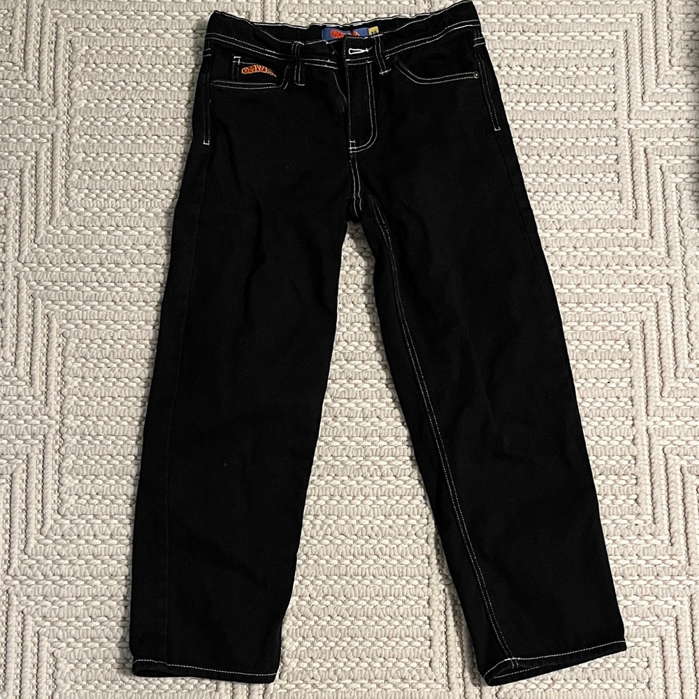 Empyre Black Jeans with Contrast White Stitching